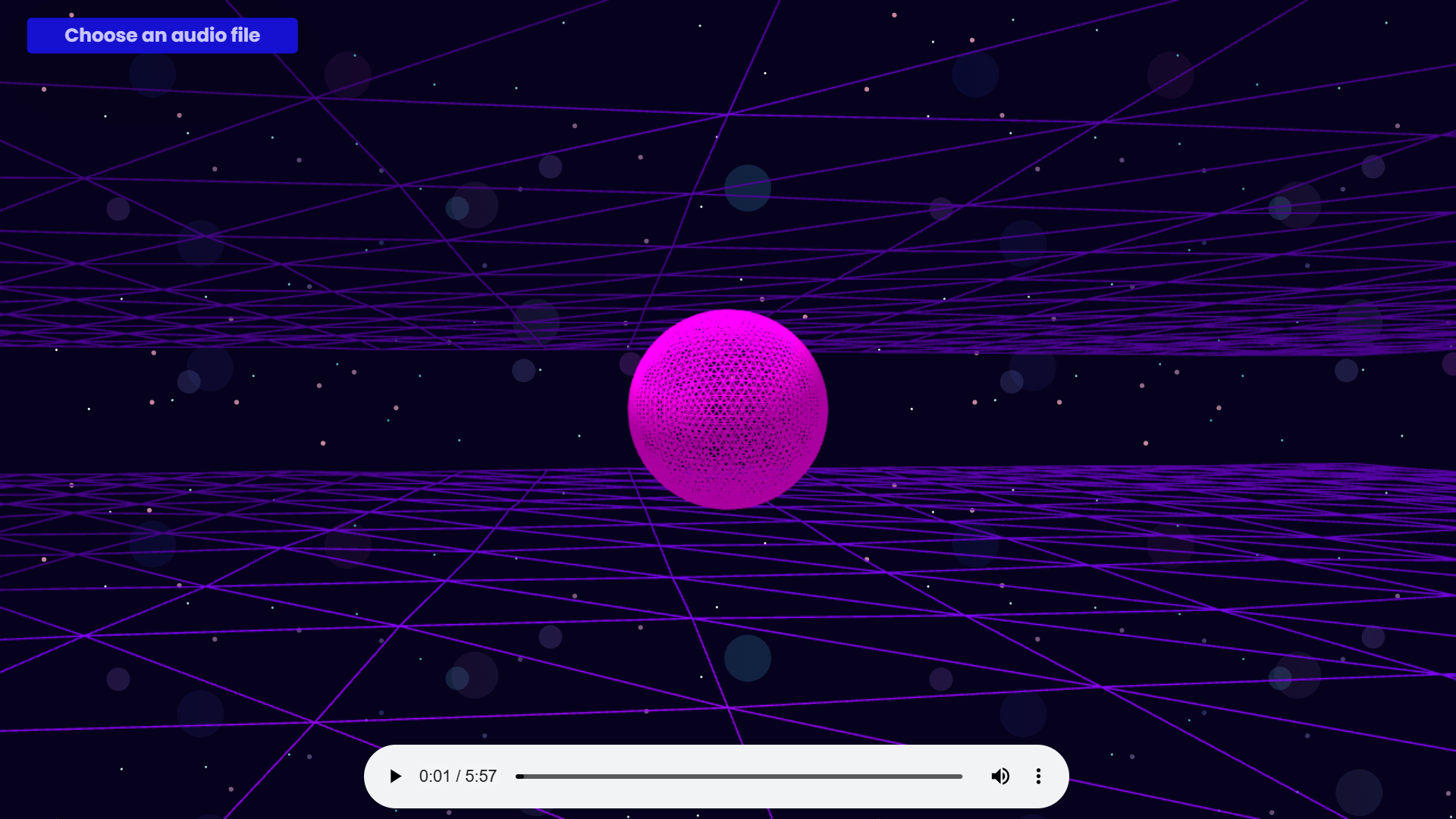 The Audio visualizer